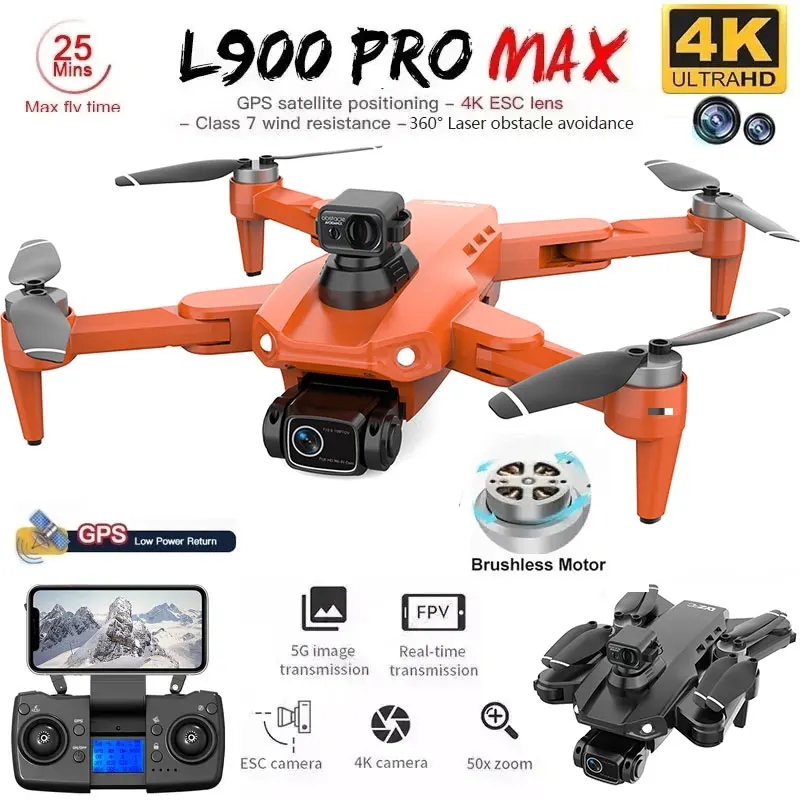 Drone Camera Professional - L900 Pro MAX GPS-Drohne 4K Professionelle
