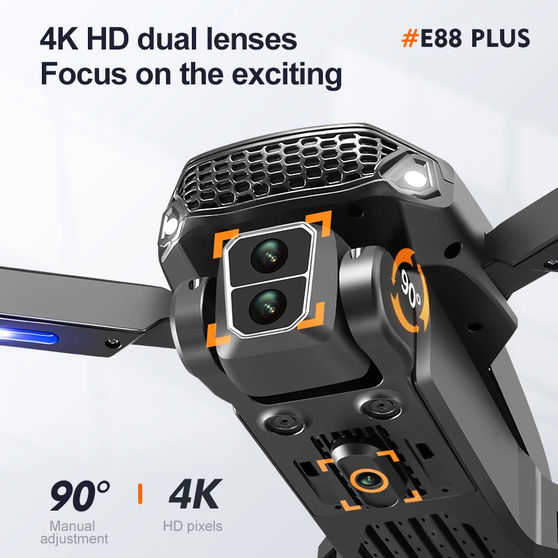 Neue E88 Plus Quadrocopter-Dro – Drone Camera 4K Bewertung und Preis